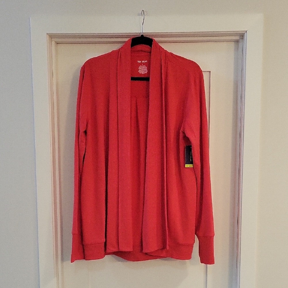 Tek Gear Open Cardigan L NWT